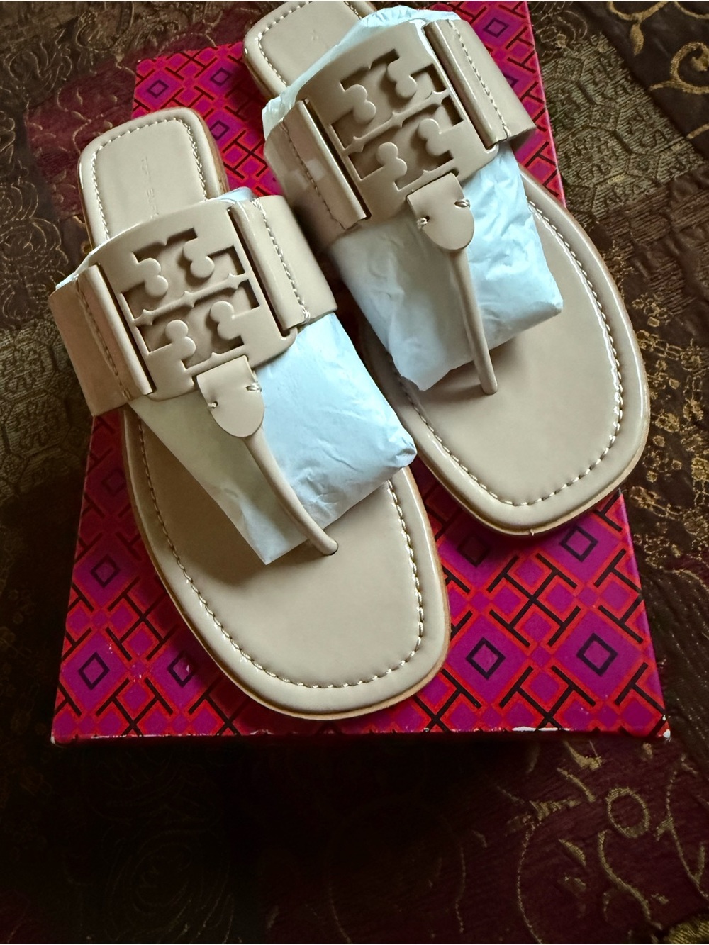 Tory Burch Georgia Sandal Box - Goan Sand - NWOT